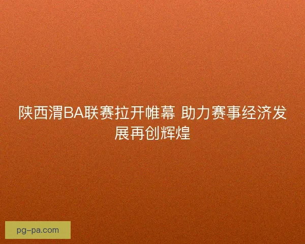 陕西渭BA联赛拉开帷幕 助力赛事经济发展再创辉煌